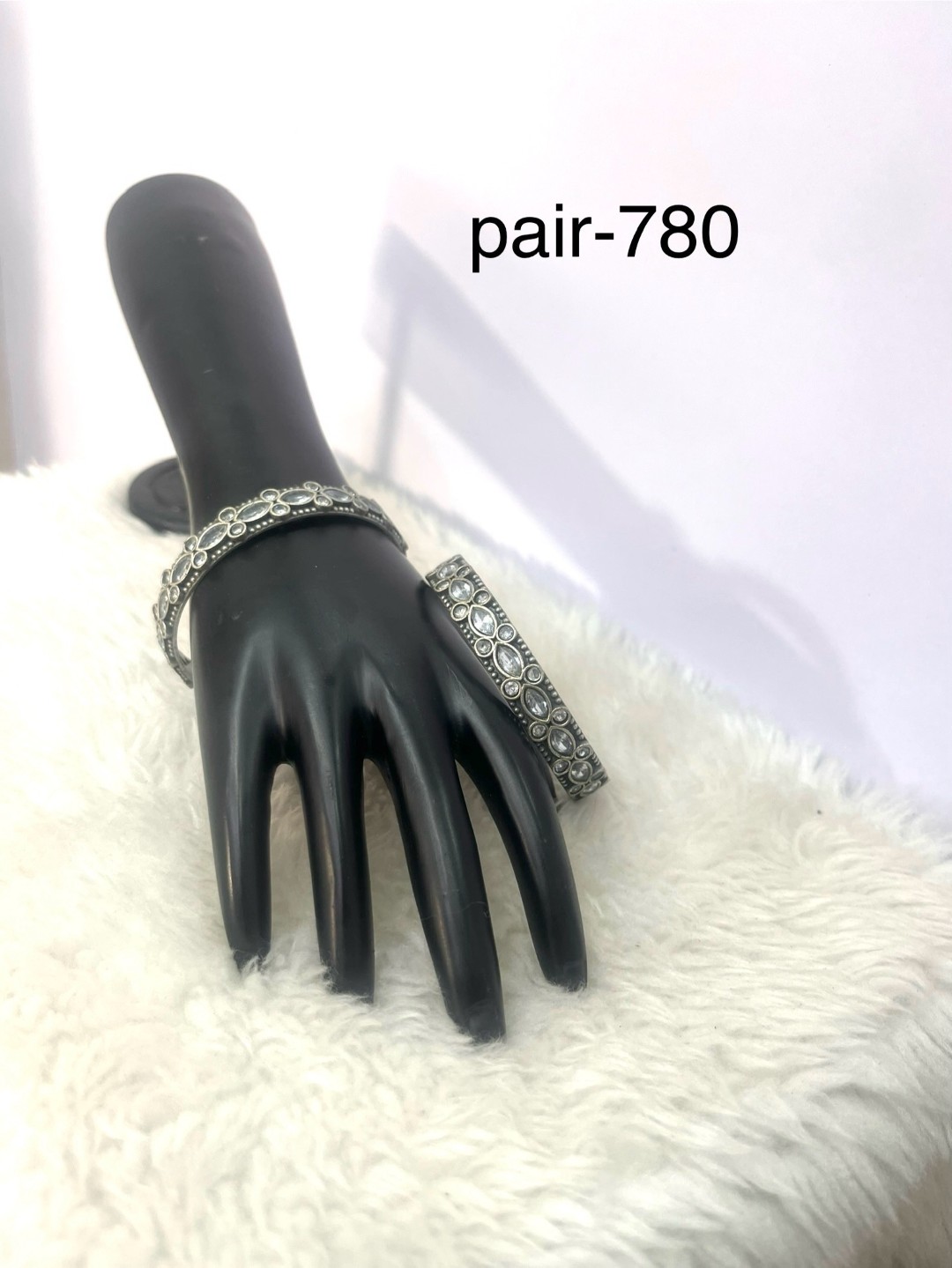 029 - German Silver Kada & Bangels