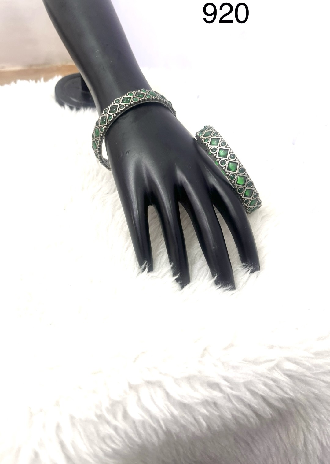 039 - German Silver Kada & Bangels
