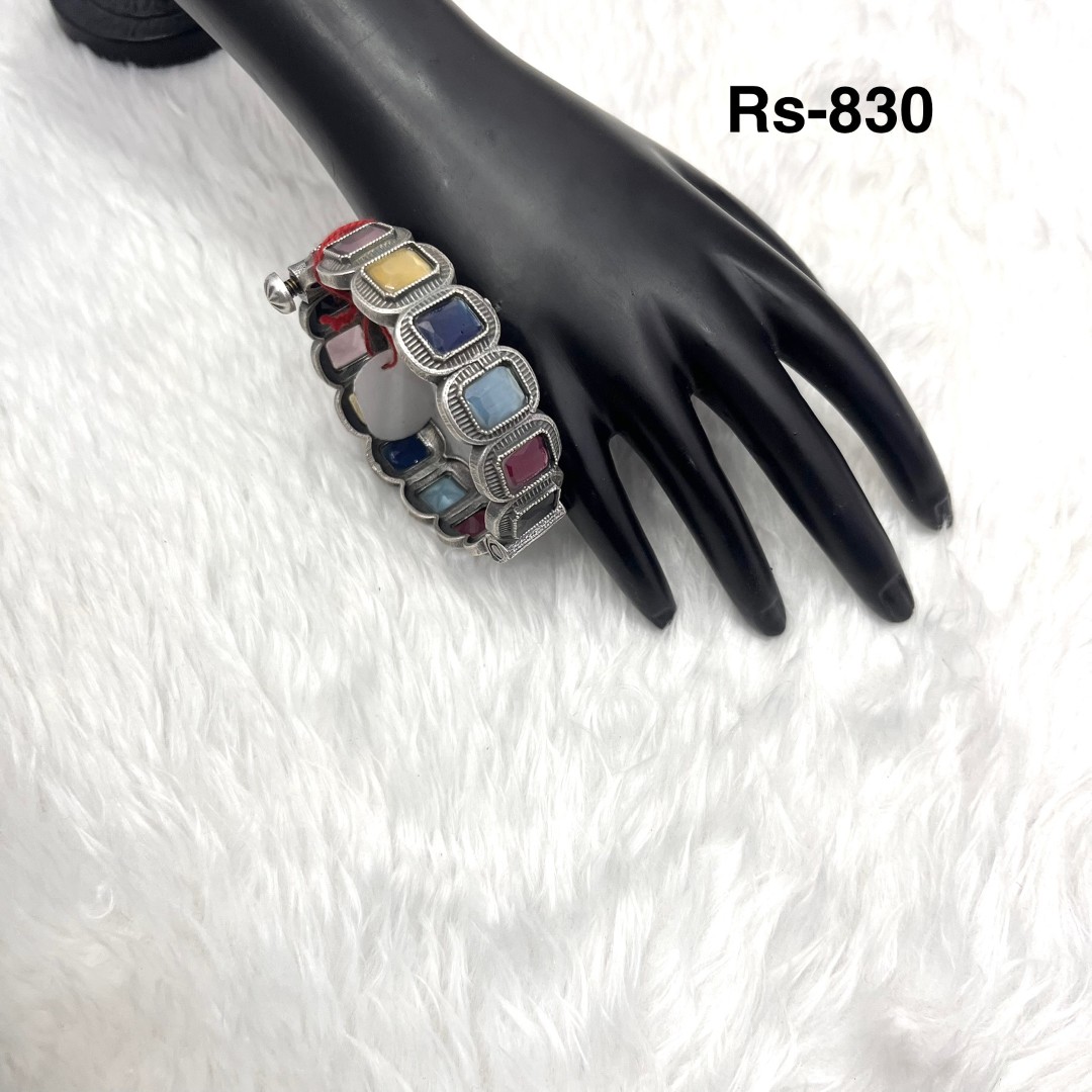 050 - German Silver Kada & Bangels