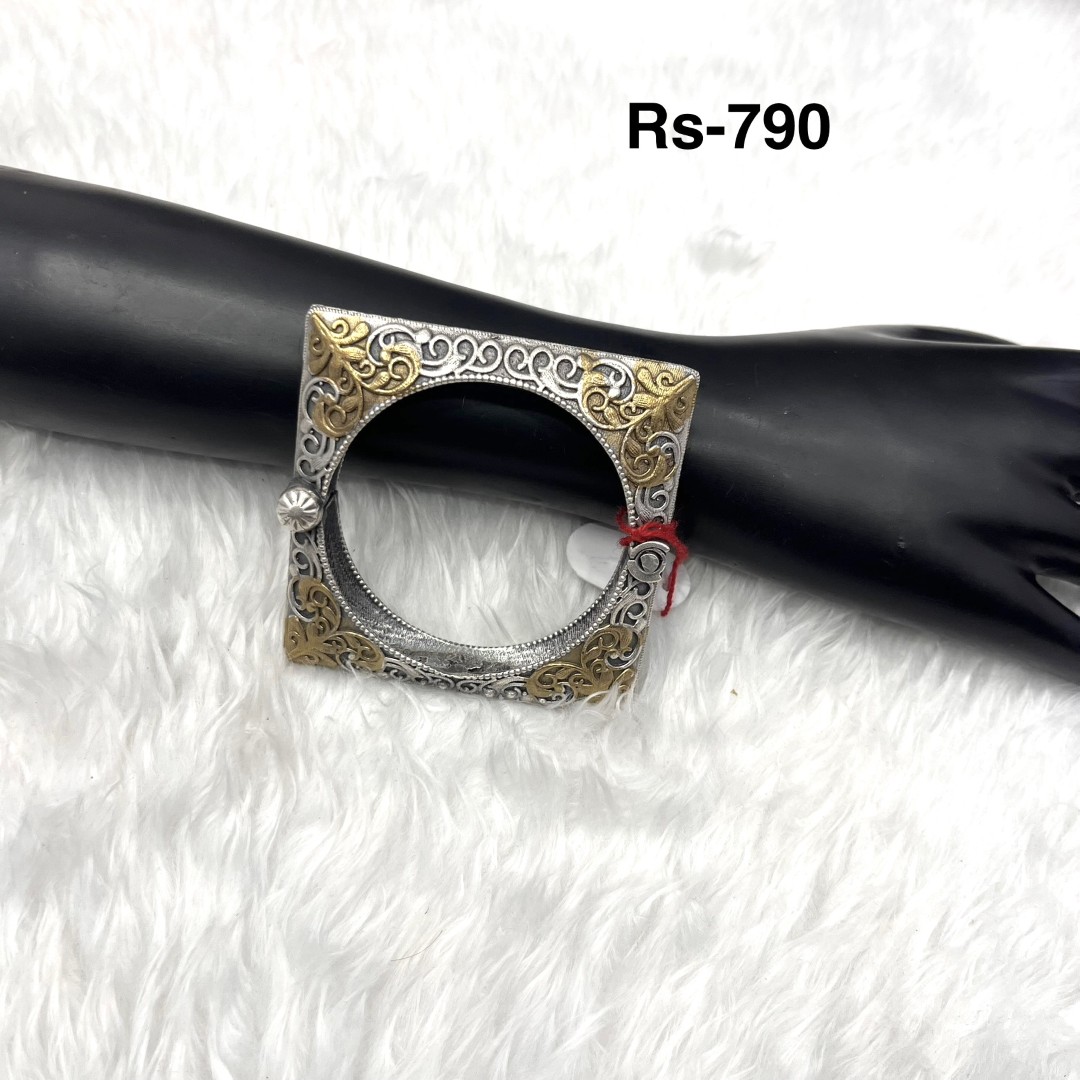055 - German Silver Kada & Bangels