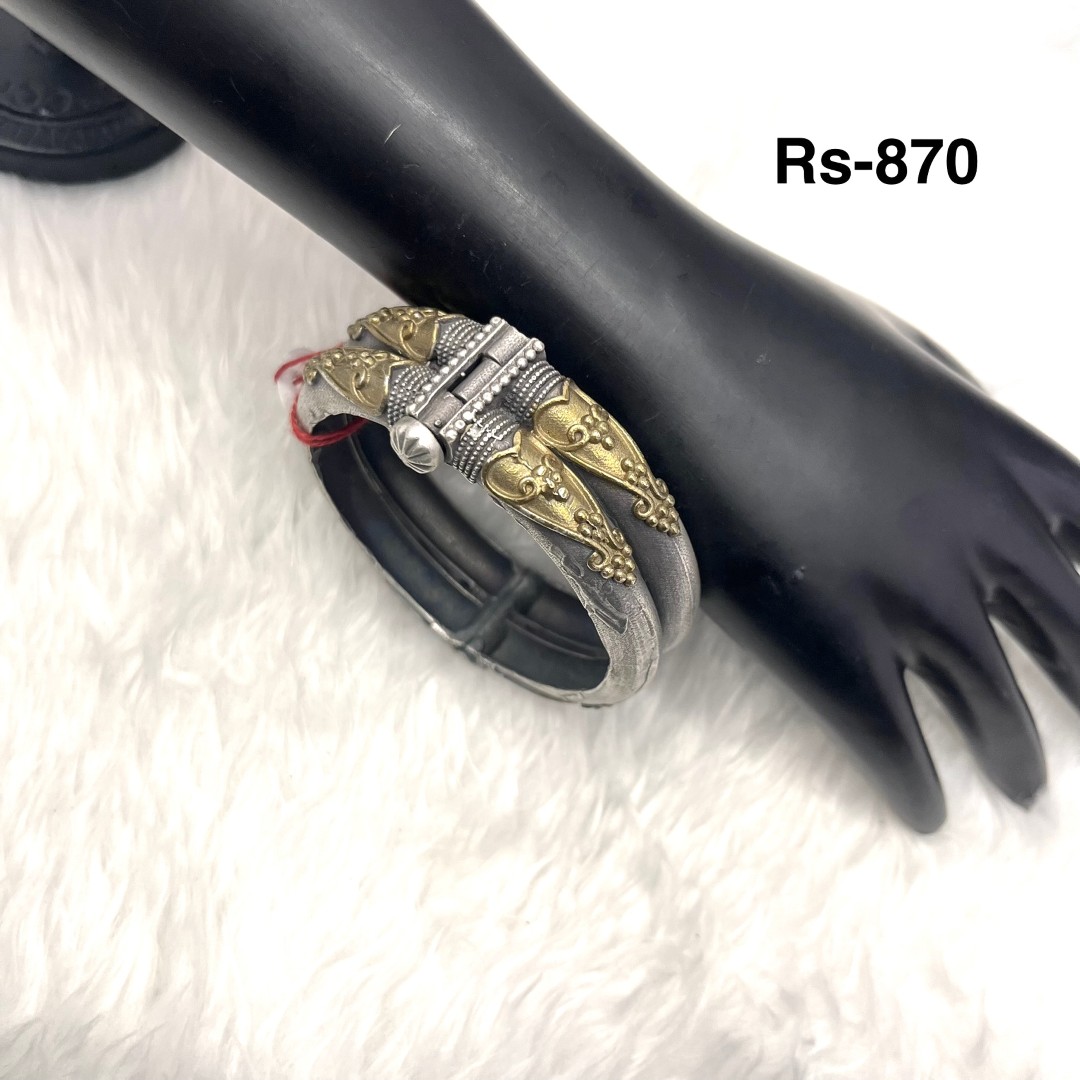 056 - German Silver Kada & Bangels