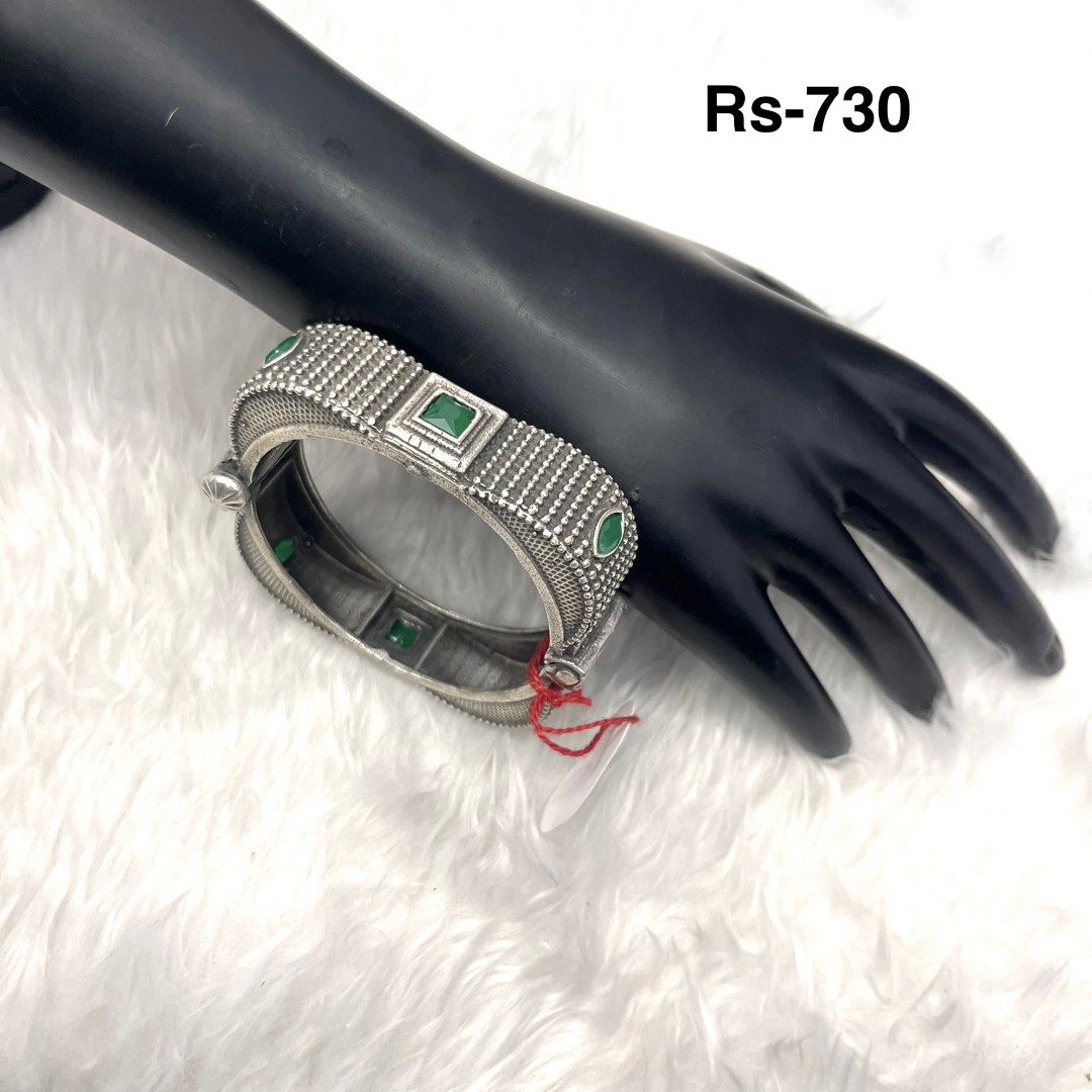 057 - German Silver Kada & Bangels